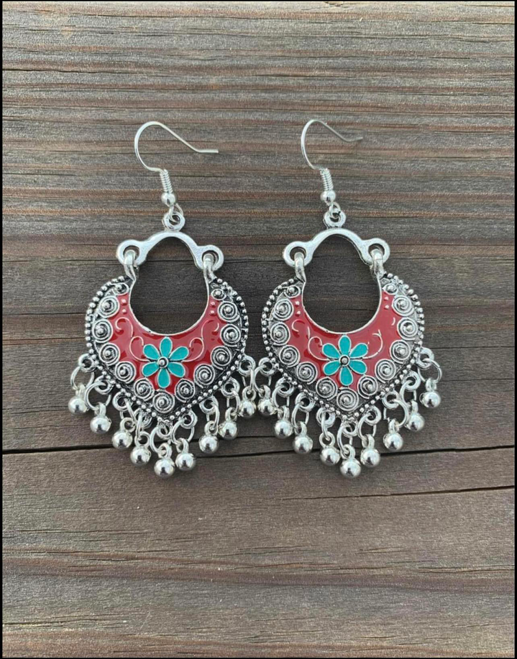 Boho Style Tassel Drop Bohemian Earrings 003